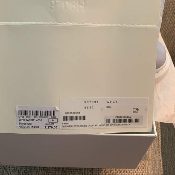 Alexander McQueen light blue sneakers - Picture 5 of 5